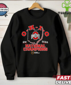 Ohio State Buckeyes 9x College Football Playoff 2024 National Champions shirt
