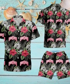 Ohio State Buckeyes Aloha Shirt Hawaiian Summer Hawaiian Shirt And Short
