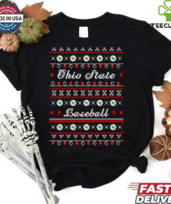 Ohio State Buckeyes Baseball ugly Christmas shirt