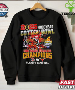 Ohio State Buckeyes Beat Texas Longhorns 2025 Goodyear Cotton Bowl Classic Champions on january 10 2025 mascot shirt