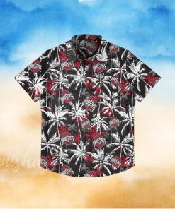 Ohio State Buckeyes Black Floral Hawaiian Shirt