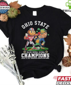 Ohio State Buckeyes Boxing Notre Dame Fighting Irish College Football Playoff Champions 2024 2025 Mascot T shirts
