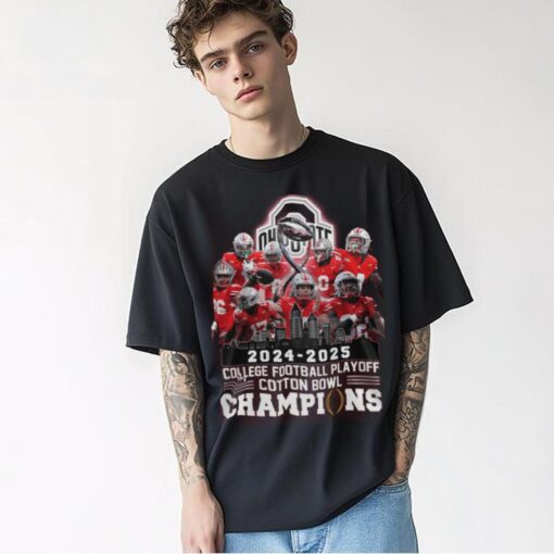 Ohio State Buckeyes College Football 2024 2025 Cotton Bowl Champions Hoodie T Shirt