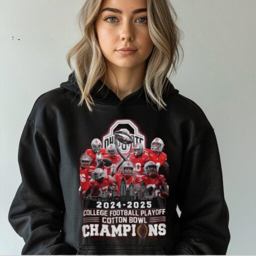 Ohio State Buckeyes College Football 2024 2025 Cotton Bowl Champions Hoodie T Shirt