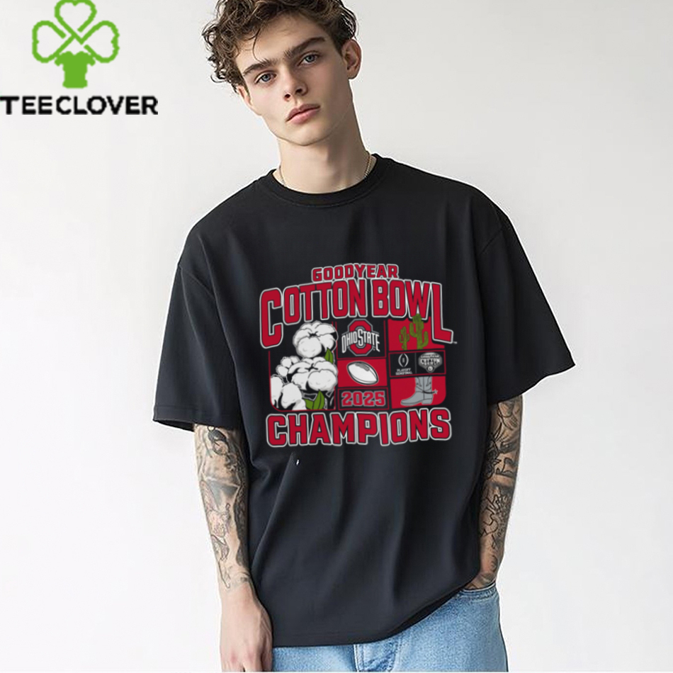 Ohio State Buckeyes College Football Playoff 2025 Cotton Bowl Champions Victory Ahead T Shirt Ohio State Buckeyes College Football Playoff 2025 Cotton Bowl Champions Victory Ahead T Shirt