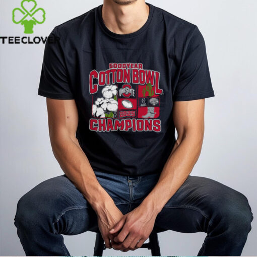 Ohio State Buckeyes College Football Playoff 2025 Cotton Bowl Champions Victory Ahead T Shirt
