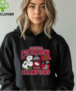 The **Ohio State Buckeyes College Football Playoff 2025 Cotton Bowl Champions Victory Ahead T-Shirt** celebrates Ohio State's triumph in the 2025 Cotton Bowl and their journey to the College Football Playoff. With a bold design and a victorious message, this shirt is a perfect way for fans to honor the team's success and their path to glory!