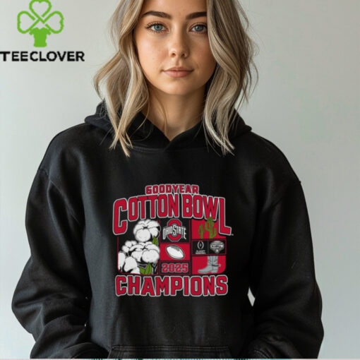 Ohio State Buckeyes College Football Playoff 2025 Cotton Bowl Champions Victory Ahead T Shirt