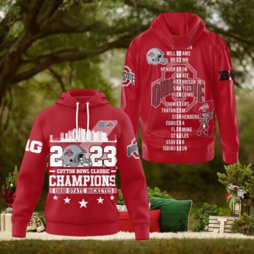 Ohio State Buckeyes Cotton Bowl Classic Champions 2023 Hoodie T Shirt