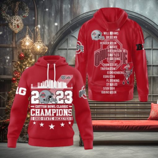 Ohio State Buckeyes Cotton Bowl Classic Champions 2023 Hoodie T Shirt