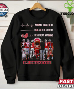 Ohio State Buckeyes Crazy Heartbeat Watching Them Playing 2024 signatures T Shirt