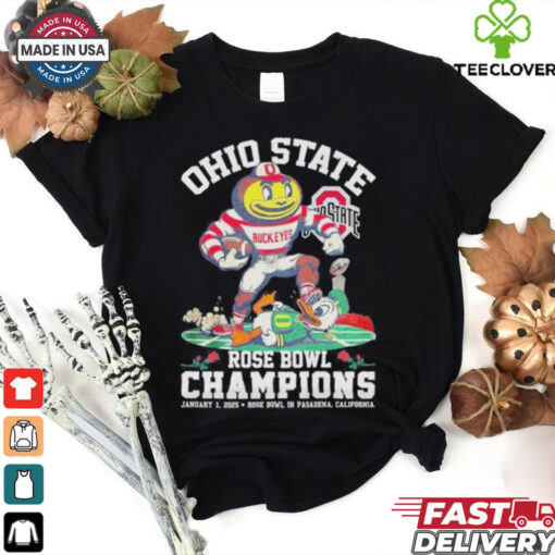 Ohio State Buckeyes Defeat Oregon Ducks Rose Bowl Champions 2025 Shirt