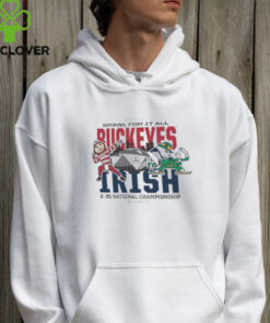 The **Ohio State Buckeyes Dueling Mascot T-Shirt** features an exciting design showcasing the iconic Buckeyes mascot in a fun and competitive duel. This shirt is perfect for fans who love Ohio State's rich tradition and want to show their school spirit with a dynamic and playful graphic. Ideal for game days or casual wear!