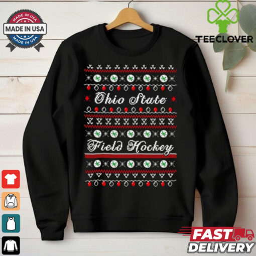 Ohio State Buckeyes Field Hockey ugly Christmas shirt