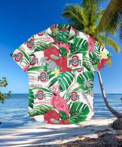 Ohio State Buckeyes Flamingo Hawaiian Shirt