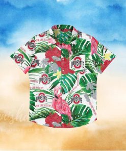 Ohio State Buckeyes Flamingo Hawaiian Shirt