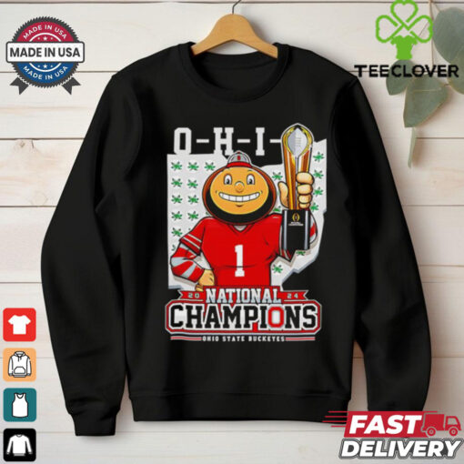 Ohio State Buckeyes Football NCAA National Champions 2024 mascot shirt