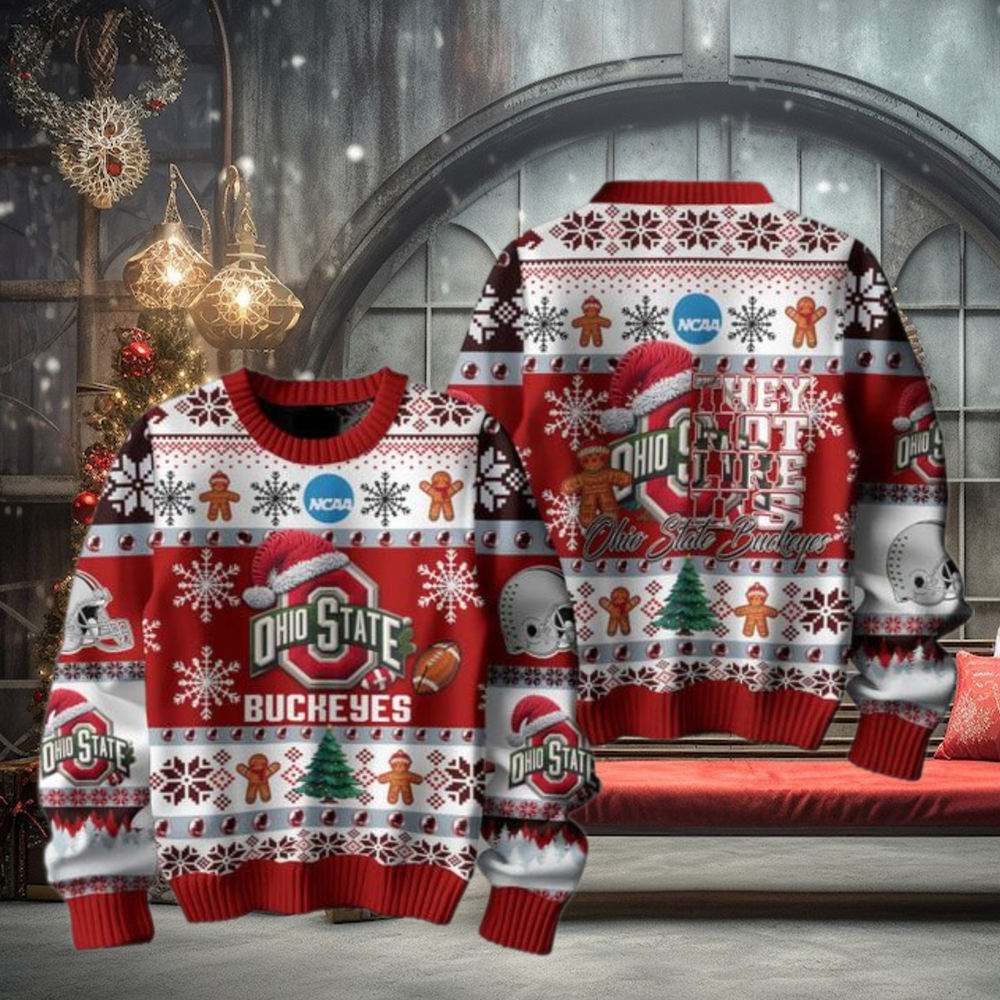 Ohio State Buckeyes Football They Not Like Us Christmas Ugly Sweater Ohio State Buckeyes Football They Not Like Us Christmas Ugly Sweater