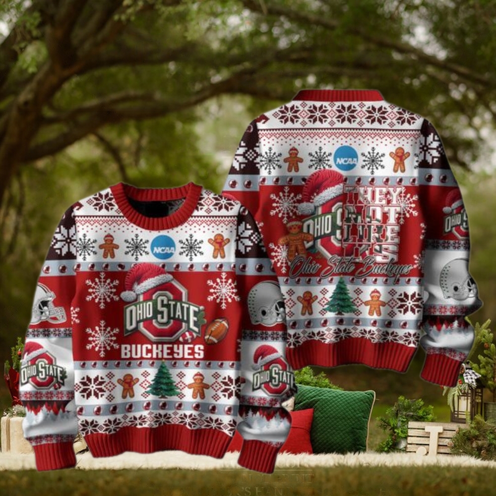 Ohio State Buckeyes Football They Not Like Us Christmas Ugly Sweater Ohio State Buckeyes Football They Not Like Us Christmas Ugly Sweater