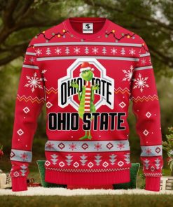 Ohio State Buckeyes Funny Grinch Christmas Ugly Sweater