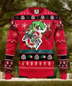 Ohio State Buckeyes Grinch Christmas Ugly Sweater