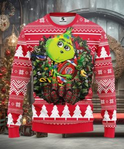 Ohio State Buckeyes Grinch Hug Christmas Ugly Sweater