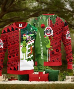 Ohio State Buckeyes Grinch & Scooby doo Christmas Ugly Sweater 1