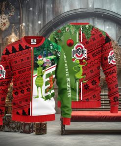 Ohio State Buckeyes Grinch & Scooby doo Christmas Ugly Sweater 1