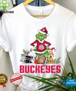 Ohio State Buckeyes Grinch and Max dog funny Christmas hoodie, sweater, longsleeve, shirt v-neck, t-shirt