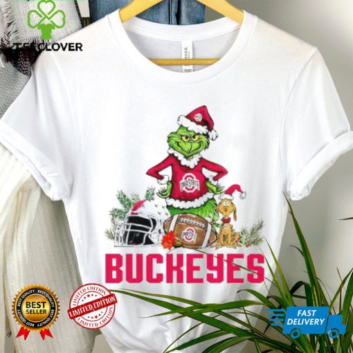 Ohio State Buckeyes Grinch and Max dog funny Christmas hoodie, sweater, longsleeve, shirt v-neck, t-shirt