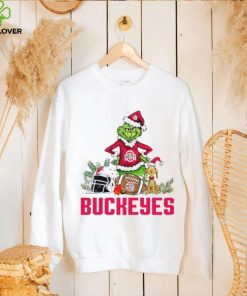 Ohio State Buckeyes Grinch and Max dog funny Christmas hoodie, sweater, longsleeve, shirt v-neck, t-shirt