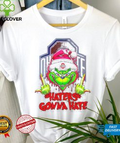 Ohio State Buckeyes Grinch middle finger haters gonna hate shirt 1 Ohio State Buckeyes Grinch middle finger haters gonna hate shirt
