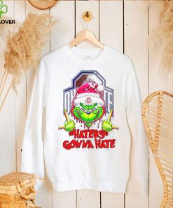 Ohio State Buckeyes Grinch middle finger haters gonna hate shirt 3 Ohio State Buckeyes Grinch middle finger haters gonna hate shirt