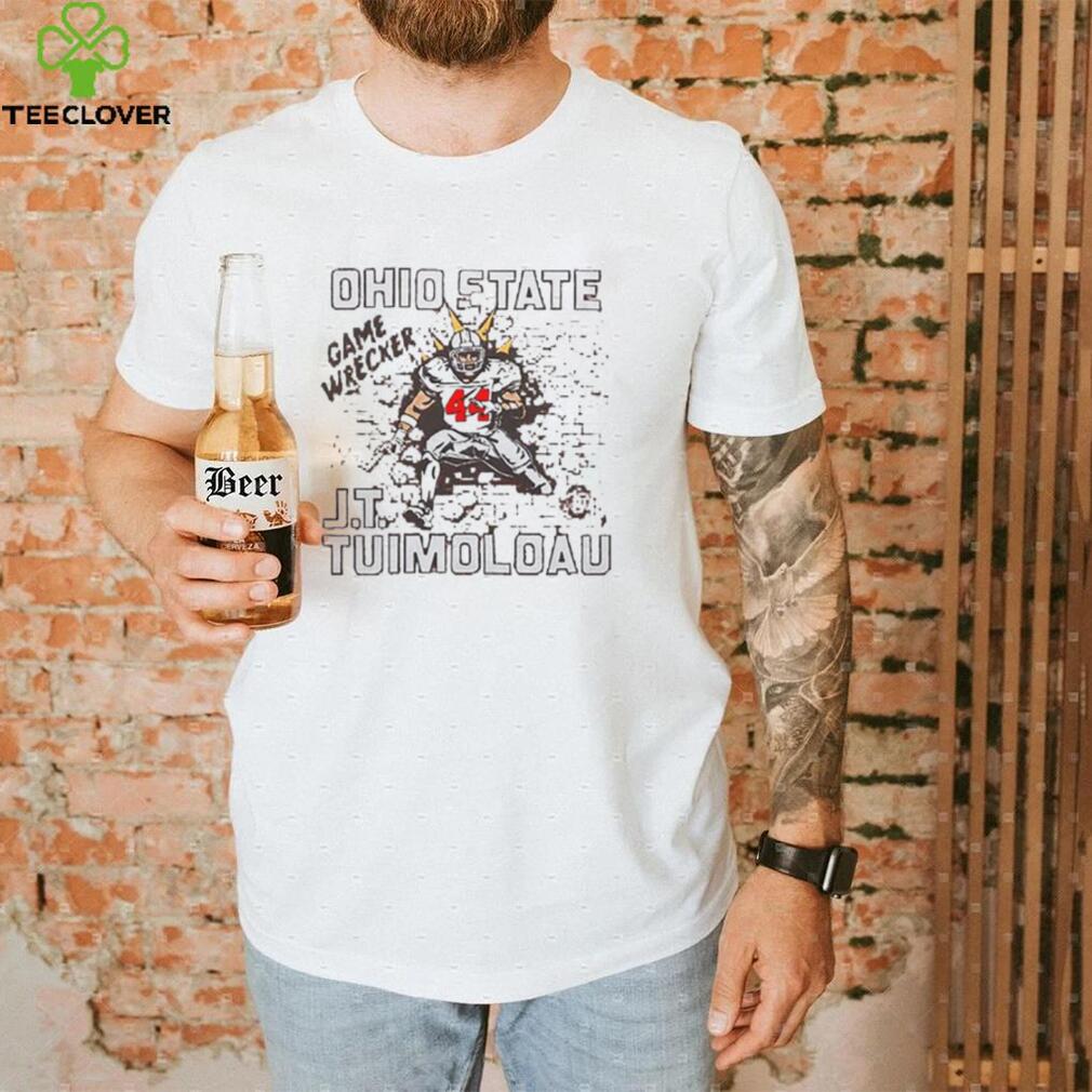 Ohio State Buckeyes J.T. Tuimoloau Game Wrecker shirt Ohio State Buckeyes J.T. Tuimoloau Game Wrecker shirt