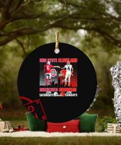 Ohio State Buckeyes Kyle Mccord On Saturdays Cleveland Browns Deshaun Watson On Sundays Signatures Ornament