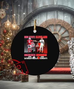 Ohio State Buckeyes Kyle Mccord On Saturdays Cleveland Browns Deshaun Watson On Sundays Signatures Ornament