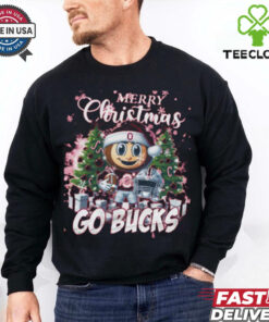 Ohio State Buckeyes Merry Christmas Go Bucks Pajamas Shirt