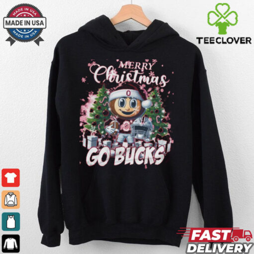 Ohio State Buckeyes Merry Christmas Go Bucks Pajamas Shirt