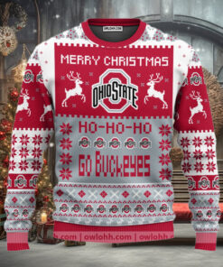 Ohio State Buckeyes Merry Christmas  Ugly Christmas Sweaters