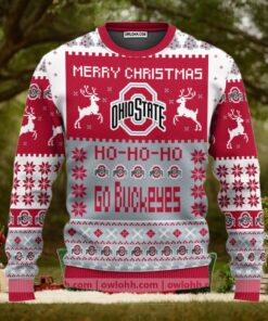 Ohio State Buckeyes Merry Christmas  Ugly Christmas Sweaters