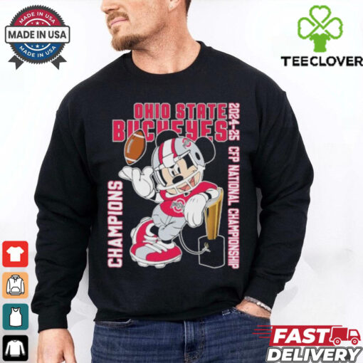 Ohio State Buckeyes Mickey Mouse 2024 2025 College Football Playoff National Champions T shirts