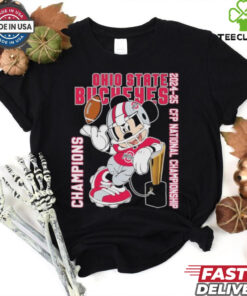 Ohio State Buckeyes Mickey Mouse 2024 2025 College Football Playoff National Champions T shirts
