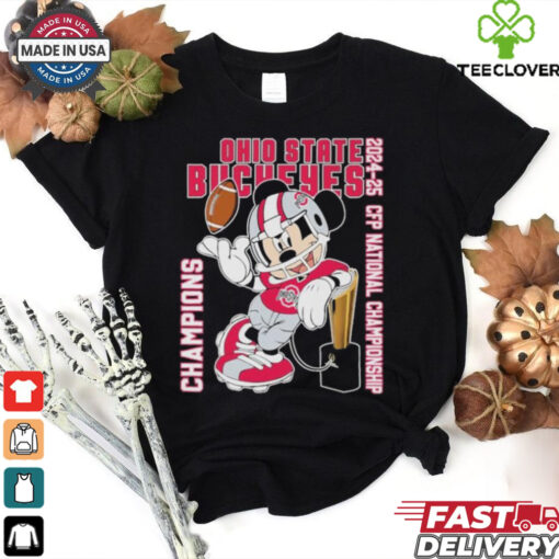 Ohio State Buckeyes Mickey Mouse 2024 2025 College Football Playoff National Champions T shirts