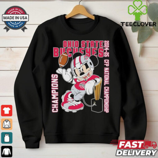 Ohio State Buckeyes Mickey Mouse 2024 2025 College Football Playoff National Champions T shirts