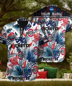 Ohio State Buckeyes NCAA Ocean Custom Name Men And Women Sports Teams Hawaiian Shirt Gift