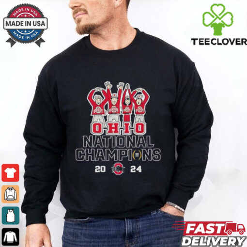 Ohio State Buckeyes National Champions 2024 hand sign shirt