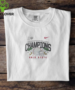 The **Notre Dame Orange Bowl Champions 2025 Limited Edition T-Shirt** celebrates the Fighting Irish's victory in the 2025 Orange Bowl. With exclusive graphics and a commemorative design, this limited edition shirt is perfect for fans who want to honor Notre Dame's achievement and wear a piece of history in style.