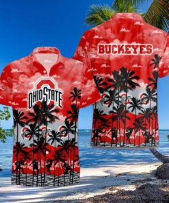 Ohio State Buckeyes Palms Tree Hawaiian Shirt