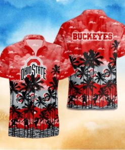 Ohio State Buckeyes Palms Tree Hawaiian Shirt