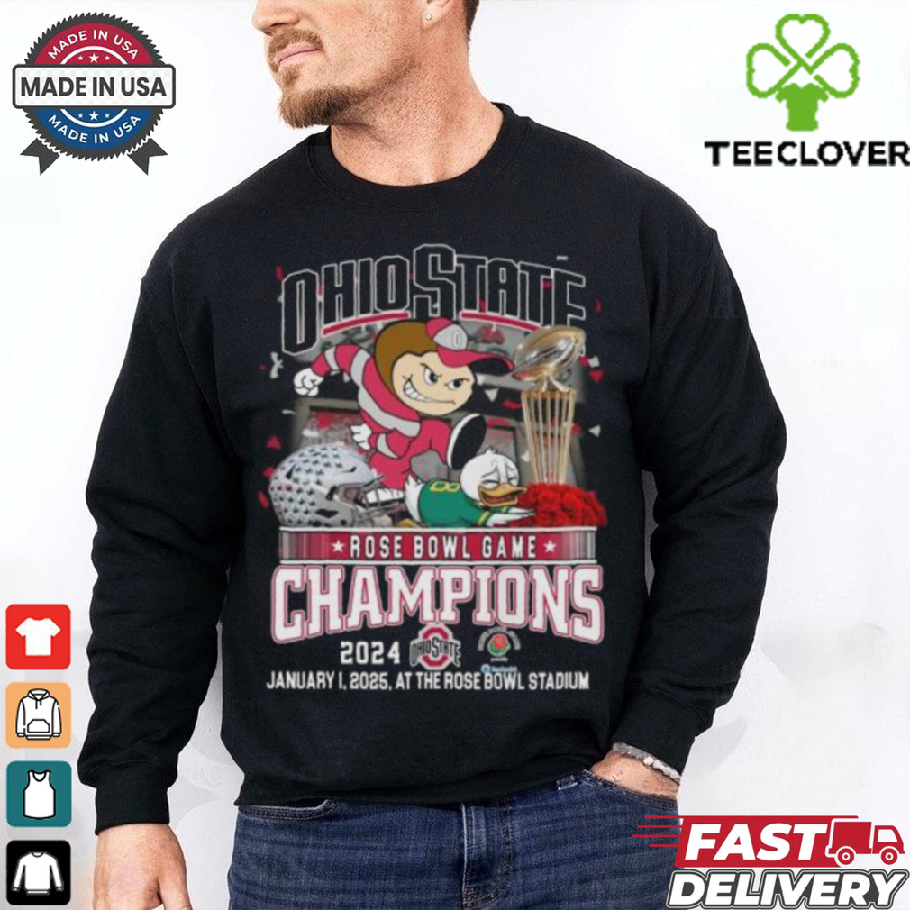 Ohio State Buckeyes Rose Bowl Game Champions 2024 Fan Pride T Shirt Fan Favorite Ohio State Buckeyes Rose Bowl Game Champions 2024 Fan Pride T Shirt Fan Favorite